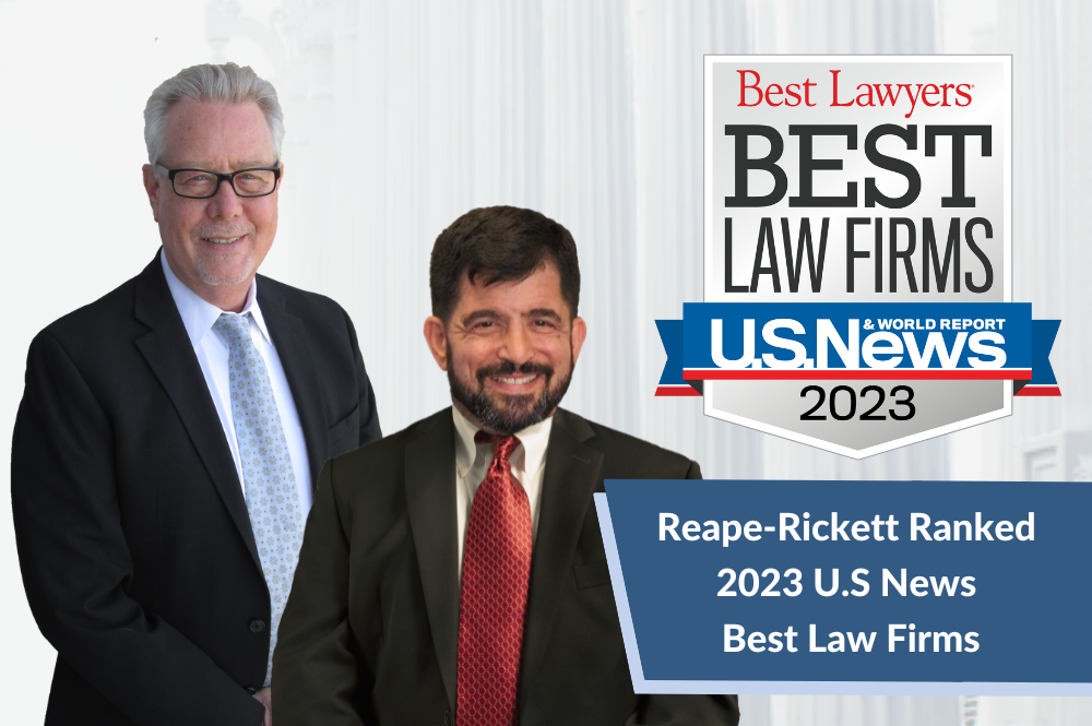 The Reape-Rickett Law Firm Ranked in 2023 “Best Law Firms”